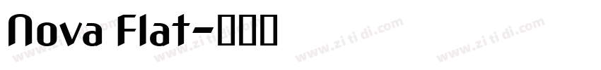 Nova Flat字体转换